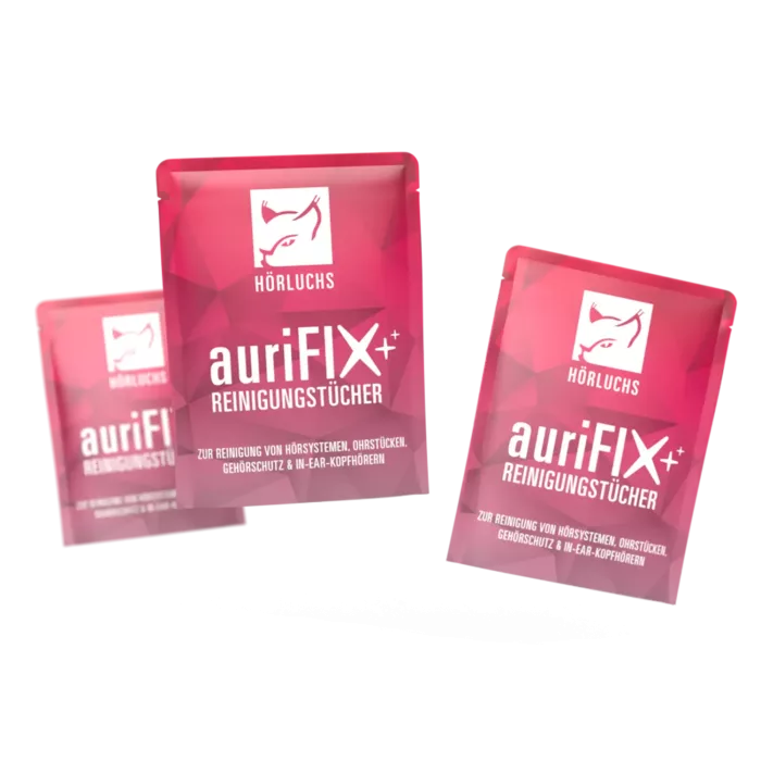 In-Ear-Lieferumfang auriFIX® Reinigungstücher